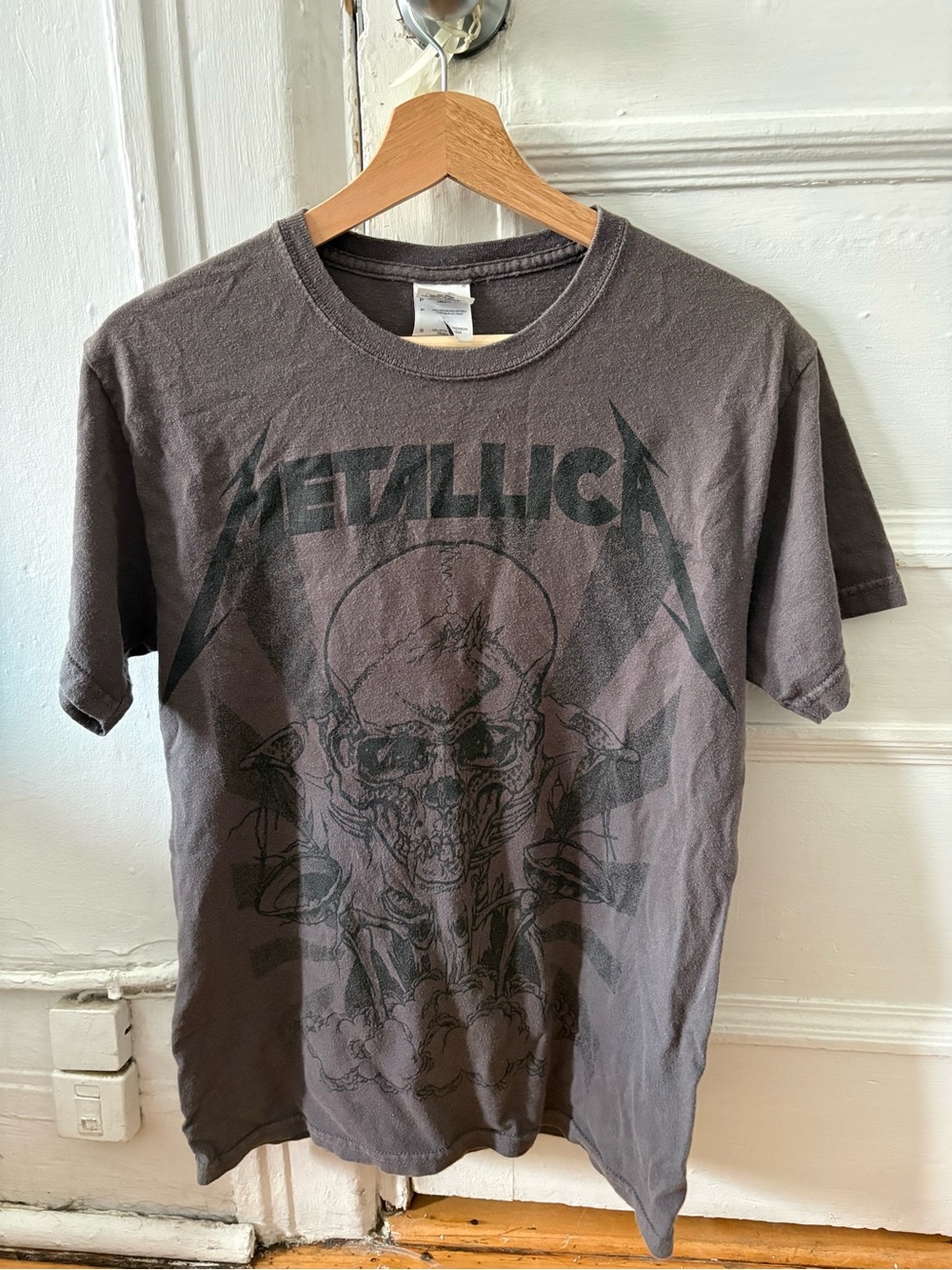 Vintage Metallica skull heavy washed cotton t-shirt